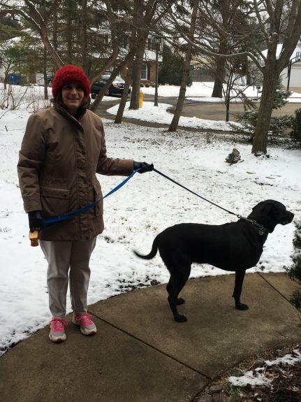 Our first walk as a tripod!